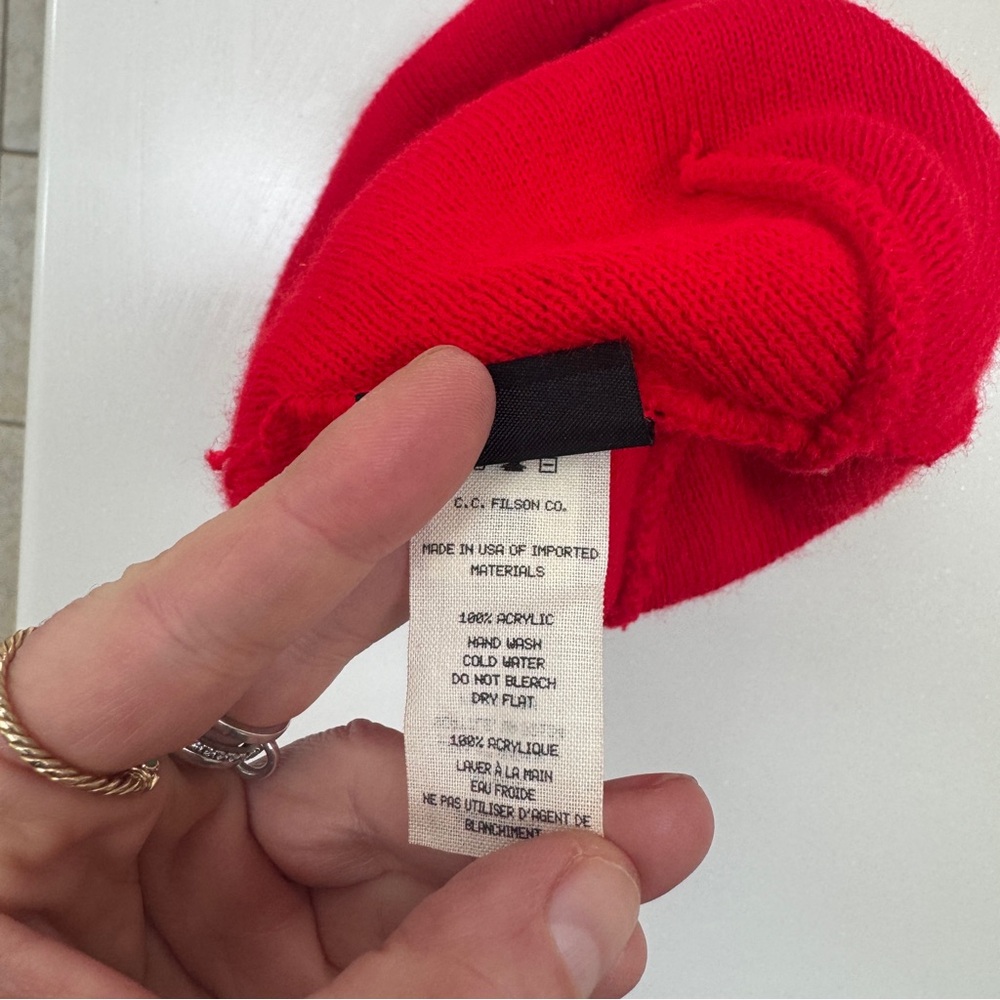 Filson Vibrant Red Knit Hat - Picture 4 of 5